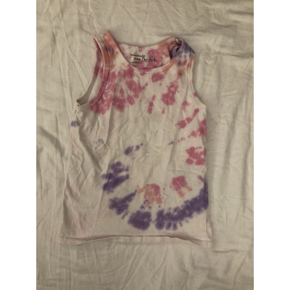 5T Garanimals girl clothes - 1 piece tank top | tie dye theme